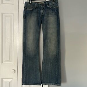BKE Madison Stretch denim jeans, low rise, bootcut, size 28.